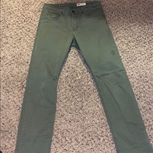 Green Wrangler Pants